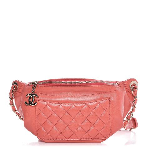 chanel pink waist bag|chanel waist bag price.